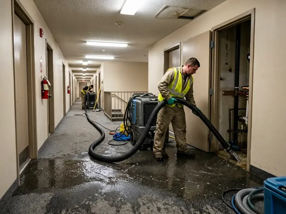 multi-unit-apartment-hallway-f-005 — frequently asked questions, Emergency Burst Pipe Water Extraction & Removal in Belle Fo…